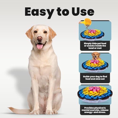 PET ARENA Adjustable Snuffle Mat Dog Puzzle Toy for Slow Feeding
