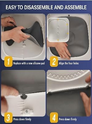 Silicone Litter Pad Accessory Anti Bite Leakproof Anti Scratch Replacement Easy to Clean for Automatic Cat Parts 19.49x15.75x0.39inch