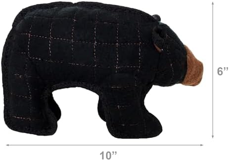 TUFFY® - 2 Pack Original : Bear Dog Toy : Ultra Durable Plush Dog Toy with Multiple Layers & Reinforced Seams, Washable and Floats, Original Construction