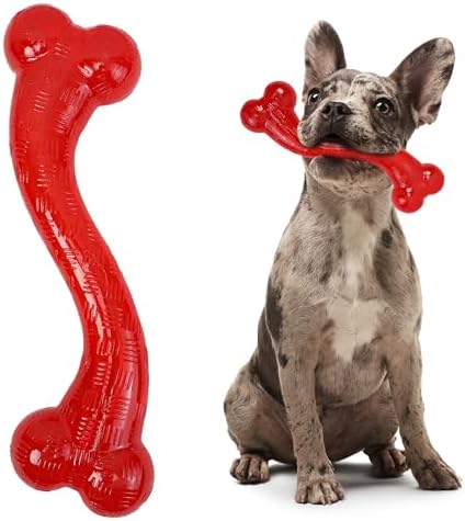 SPOT Play Strong S Bone - Durable TPR, Long Lasting Dog Chew for Aggressive Chewers, Hollow Center to Hide Treats, Virtually Indestructible Toy for Large Dogs & Puppies up to 90lbs - 12 inch