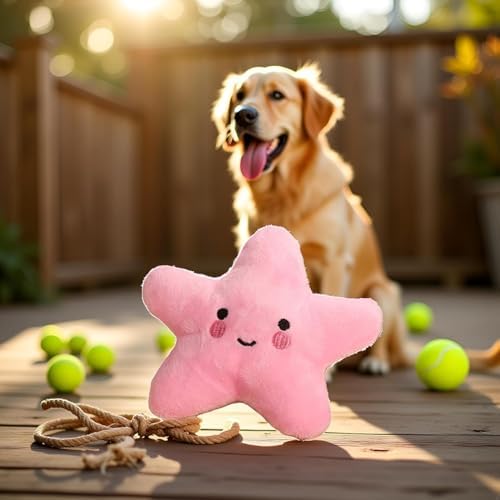 Dog Toys for Small Dogs,Starfish Squeaky Toy, Soft Plush Vocal Dog Plaything Pets Supplies, Squeaky Toys/Chew Toys for Medium Large Dog, Squeak Toys, Pet Toys