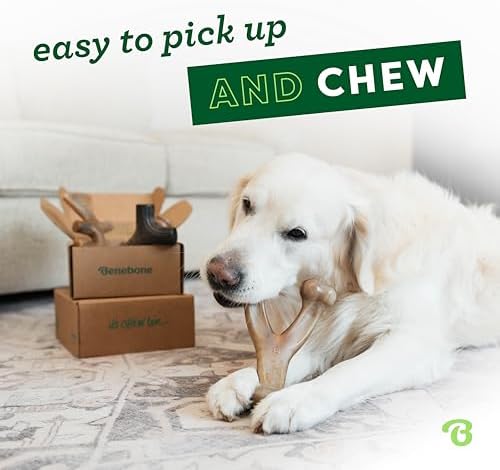 Benebone Medium 4-Pack Dog Toys for Aggressive Chewers – Under 60 lbs