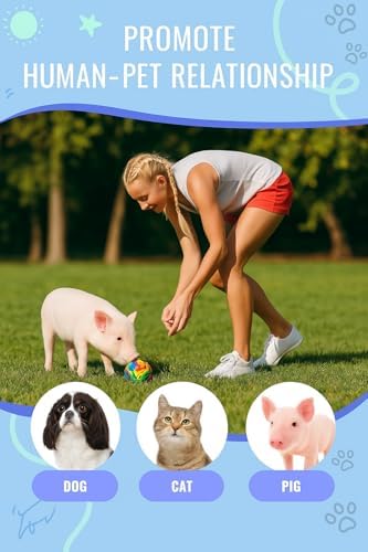 Snuffle Ball for Pigs – Pig Enrichment Toys for Mini Pigs, Potbellied Pigs & Farm Use – Interactive Foraging & Rooting Toy, Slow Feeding Pig Toys Accessories