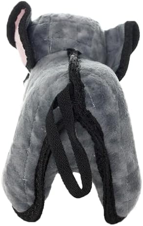 TUFFY® - 2 Pack Original : Elephant Dog Toy : Ultra Durable Plush Dog Toy with Multiple Layers & Reinforced Seams, Washable and Floats, Original Construction