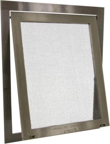 PetSafe Pet Entry for Screen Doors, Windows, and Porches - Size Small for Dogs and Cats up to 30 lb Easy Access Brown(Pack of 6)