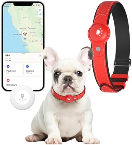 New GPS Tracker for Dogs: Smart Pet Collar with Real-Time Tracking,No Monthly Fee/Subscription (iOS & Android) Waterproof, Anti-Lost,365-Day Long Battery Life GPS Tracker Dog Collar(Tracker Included)