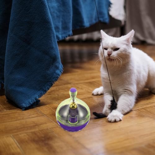 POPETPOP Cat Treat Dispenser Toy for Indoor Cats Interactive Tumbler Design Snack Toy for Dogs Lightweight Easy to Use Engaging Playtime
