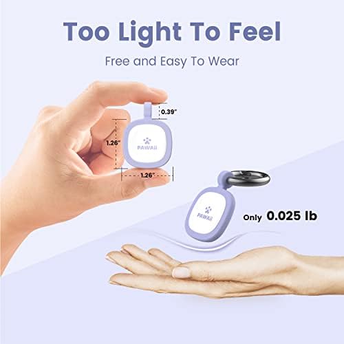 Pawaii Dog ID Tag, Silent Silicone QR Code Tag, Scan Alerts, No App, 1 Pack