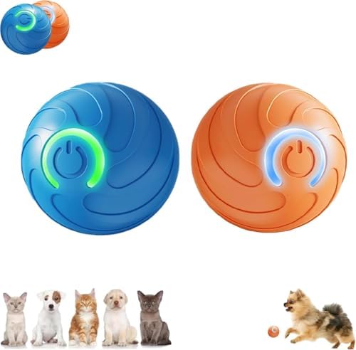 Bubs Bounce Ball (Orange) Smart Jumping Ball Toy for Dogs, Duraspin Dog Bouncing Ball, Interactive Bouncing Toys for Puppy Toys