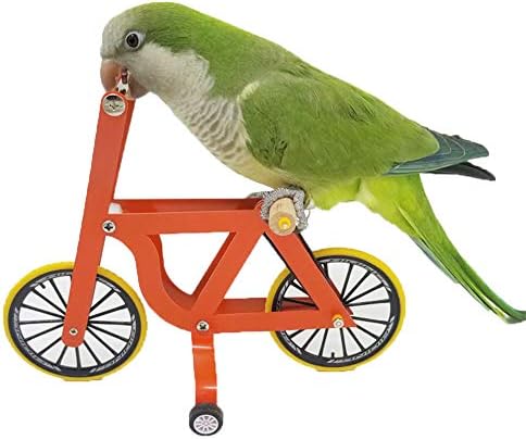 QBLEEV Bird Intelligence Training Toy - Parrot Puzzle Bicycle for Birds