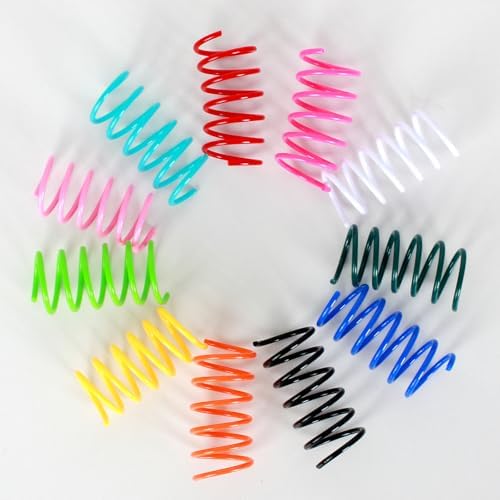 60 PCS 12 Colors Cat Spring Toys, Cat Spiral Springs for Indoor Cats