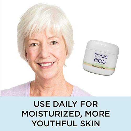 eb5 Anti-Aging Face & Neck Cream with Synergex Formula for Men/Women | Alleviates Appearance of Fine Lines & Wrinkles | Vitamin E, A, B5, Oat Kernel Complex | 2 Oz