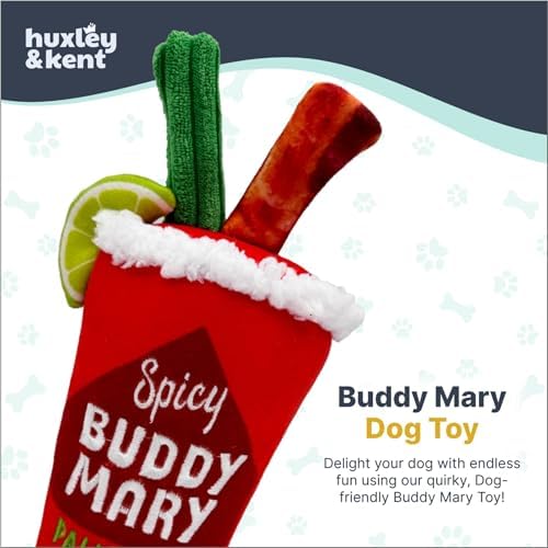 Huxley & Kent Power Plush Squeaky Dog Toy, Buddy Mary