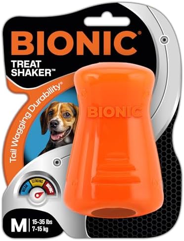 BIONIC Treat Shaker Dog Toy for Dogs Between 15-35 lbs, Medium