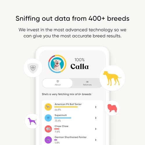 Embark Breed ID Dog DNA Test Kit – 400+ Breeds, 99% Breed Accuracy | Dog DNA testing kit for mixed breeds. Ancestry to great-grandparents, relative finder & family tree. Largest dog database.