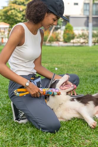 OllyDog Tugger | Dog Tug Toy for Tug of War & Training | Durable Bite Pillow | Eco-Friendly Recycled | Handle | Medium Large Dogs (Cloud9)