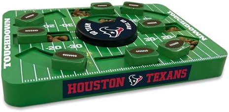 Pets First NFL Houston Texans Large Puzzle Toy - Interactive Dog Treat Puzzle, New Size, Slow Feeding Toy