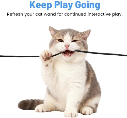 4PC Cat Wand Replacement Strings with Bells for Cat Toy Wand