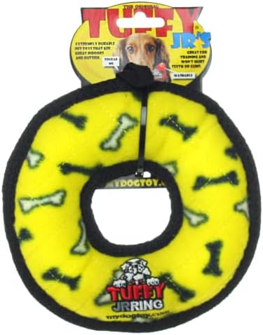 TUFFY® : 2 Pack Ring Dog Toy: Ultra Durable Plush Toy with Multiple Layers & Reinforced Seams, Washable and Floats, Original Construction