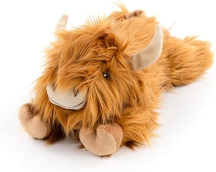 Fuzzl Super Soft Dog Toy Harry Highland Cow Large
