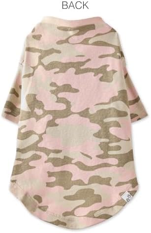 Pet Passion Toby II Dog T-Shirt, 3 Pack, Pink Camo, X-Large | GOTS-certified organic cotton short-sleeve tee. Breathable, soft & sustainable for everyday wear.