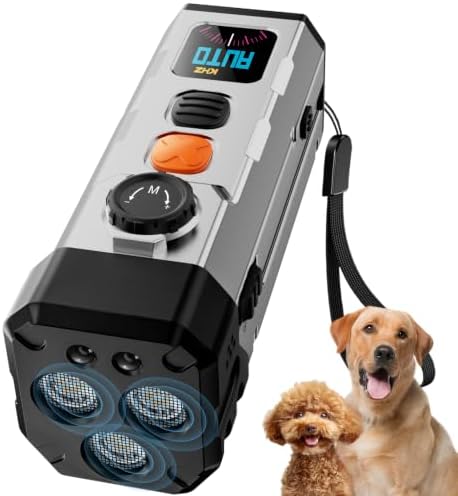 HHKDD Ultrasonic Anti Barking Device for Dogs Portable Bark Stopper (A06
