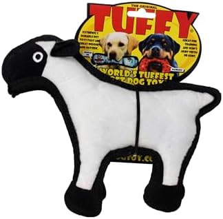 TUFFY® : 2 Pack Jr Sheep Dog Toy: Ultra Durable Plush Toy with Multiple Layers & Reinforced Seams, Washable and Floats, Original Construction