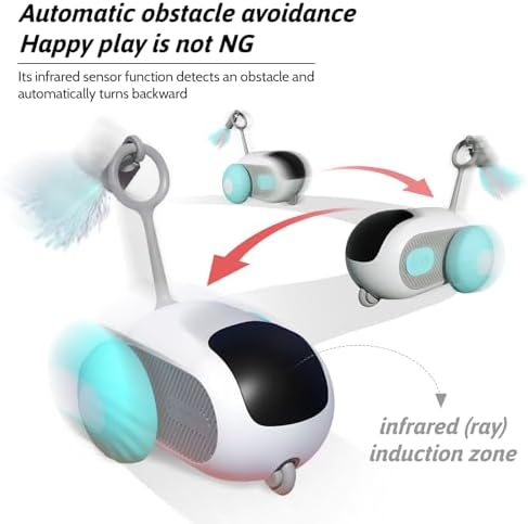 Remote Control Smart Cat Toy, Interactive Cat Toys for Indoor Cats