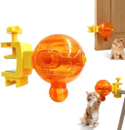 Clamp-On Dog Puzzle Toy, Treat Dispenser for Dogs & Cats