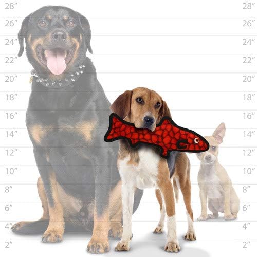 TUFFY® : 2 Pack Trout Dog Toy: Ultra Durable Plush Toy with Multiple Layers & Reinforced Seams, Washable and Floats, Original Construction