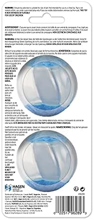 ZEUS Duo Balls with Glow in The Dark & Squeaker Interactive Dog Toys, Small
