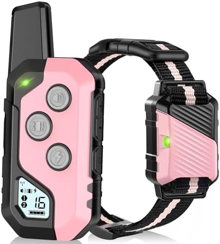 PIOUNS Shock Collar for Dogs, Dog Training Collar with Remote, 3 Modes