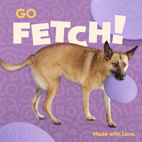 Yomp FetchFlyer MAX Dog Frisbee – Interactive Flying Disc Toy for Soft and Medium Chewers – Outdoor Fetch Toy for Dogs – Made from Pet-Safe, Non-Toxic, All-Natural Rubber