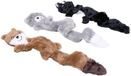 ZippyPaws Skinny Peltz No Stuffing Dog Toy Pack to Keep Them Busy - 18"