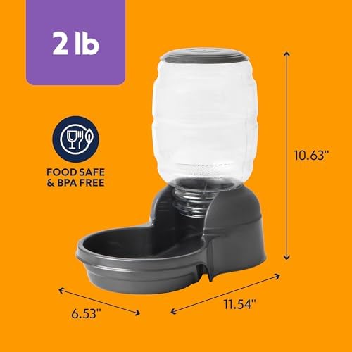 Petmate Replendish Automatic Dog Feeder, Microban Protection, 2lbs