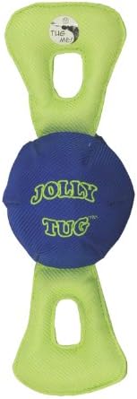 Jolly Pets Jolly Tug Dog Tug & Squeak Toy, Medium, 9.5 in, Assorted