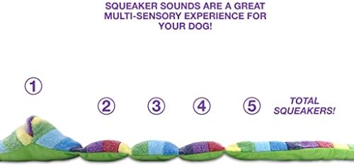 Bow Wow Pet Squeaky Snake Dog Toy - Tug, Fetch & Teasing Toy - 35 Inches