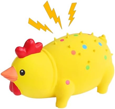 Squeaky Pig Dog Toys, Rubber Pig Dog Toys for Small, Medium & Large Dogs, Durable Interactive Latex Squeaky Chew Toys