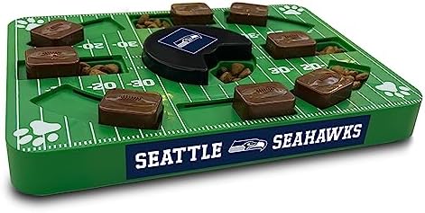 Pets First NFL Seattle Seahawks Puzzle Toy, Interactive Dog Puzzle Treat Toy