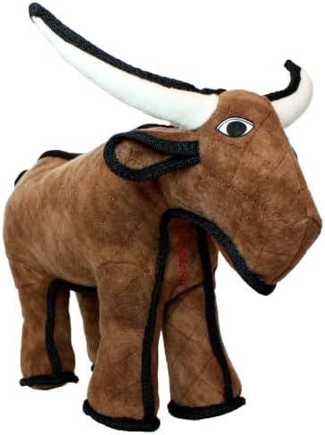 TUFFY® 5 Pack Jr Monkey, Bull, Bone & Unicorn Ultra Durable Plush Dog Toys