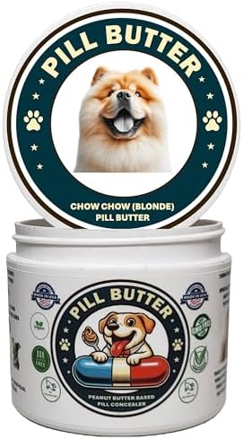Peanut Butter Dog Pill Wrap - Chow Chow Blonde Label