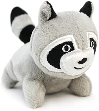 Interactive Squeaky Dog Toy, Replacement Animals Raccoon Pack of 6