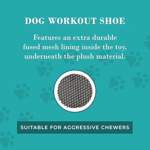 Haute Diggity Dog Workout Shoe Plush Dog Toy, Funny Parody Chew Toys
