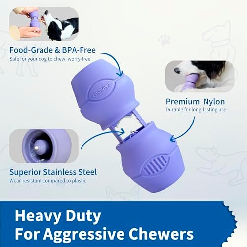 PetClan Chewise Bully Stick Holder for Dogs, Metal Teeth Dog Chew Holder