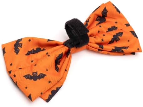 THE WORTHY DOG Halloween Patterns Pet Bow Ties for Dogs & Cats, Bats