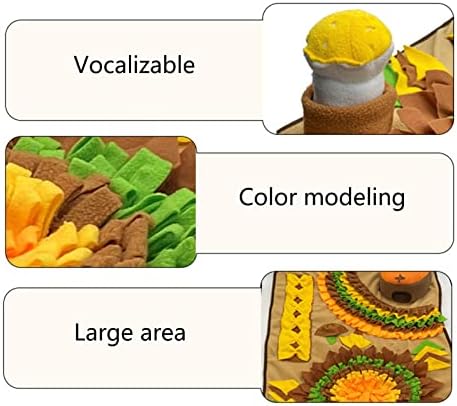 Dog Slow-Feeder Treats Pad Pet Sniffing Toy Cats Lick Mat Food Dispenser Pet Feeding Pad for Dog Treats Cats Feeding Small for Food Large