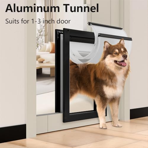 [MAVRICPOWER] Rust Proof Aluminum XL Dog Door for Door