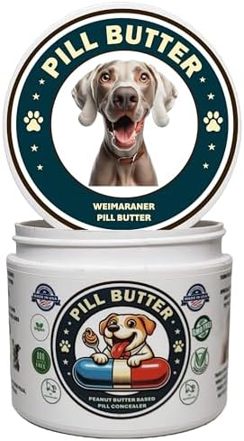 Peanut Butter Dog Pill Wrap - Weimaraner Label