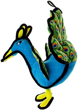 TUFFY® - 2 Pack Original : Peacock Dog Toy : : Ultra Durable Plush Toy with Multiple Layers & Reinforced Seams, Washable and Floats, Original Construction