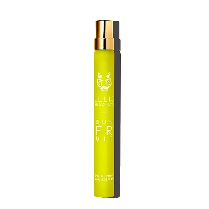 Ellis Brooklyn Sun Fruit Eau de Parfum, Travel Spray, Fruity Floral Perfume for Women with Fig, Jasmine & Vanilla, Eco-Conscious, Vegan, Cruelty-Free Paraben-Free, Made in the USA, 10ml / 0.33 Fl Oz